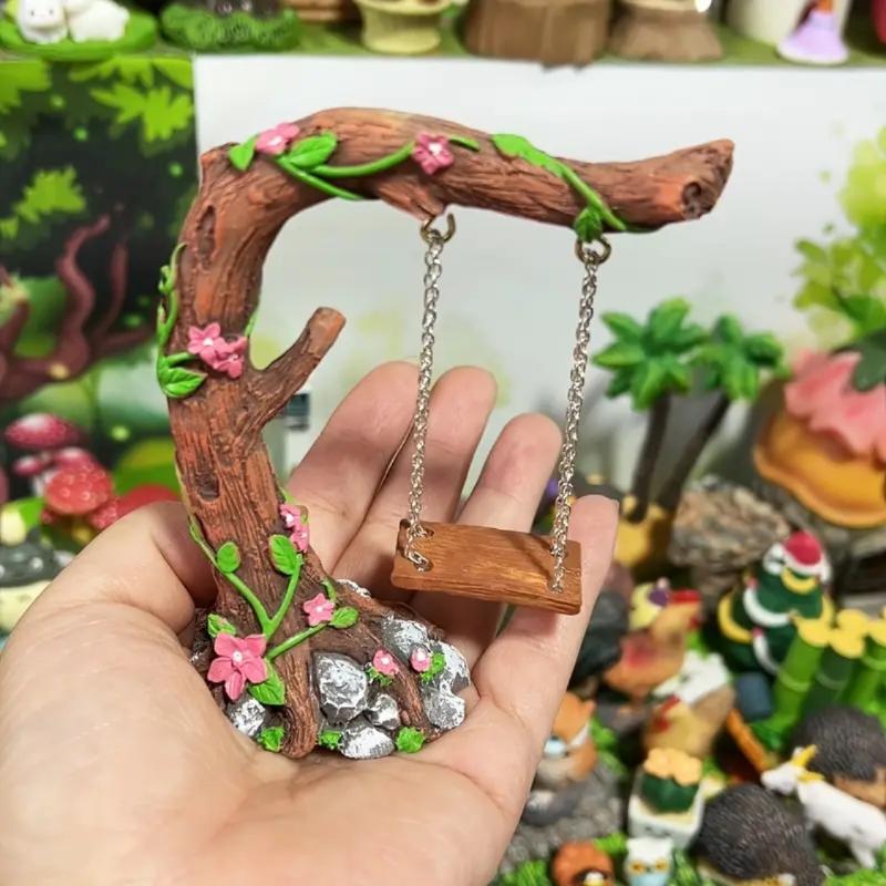 Miniature Fairy Garden Swing S - مراجعة Kids Outdoor Fairy Garden وسعره