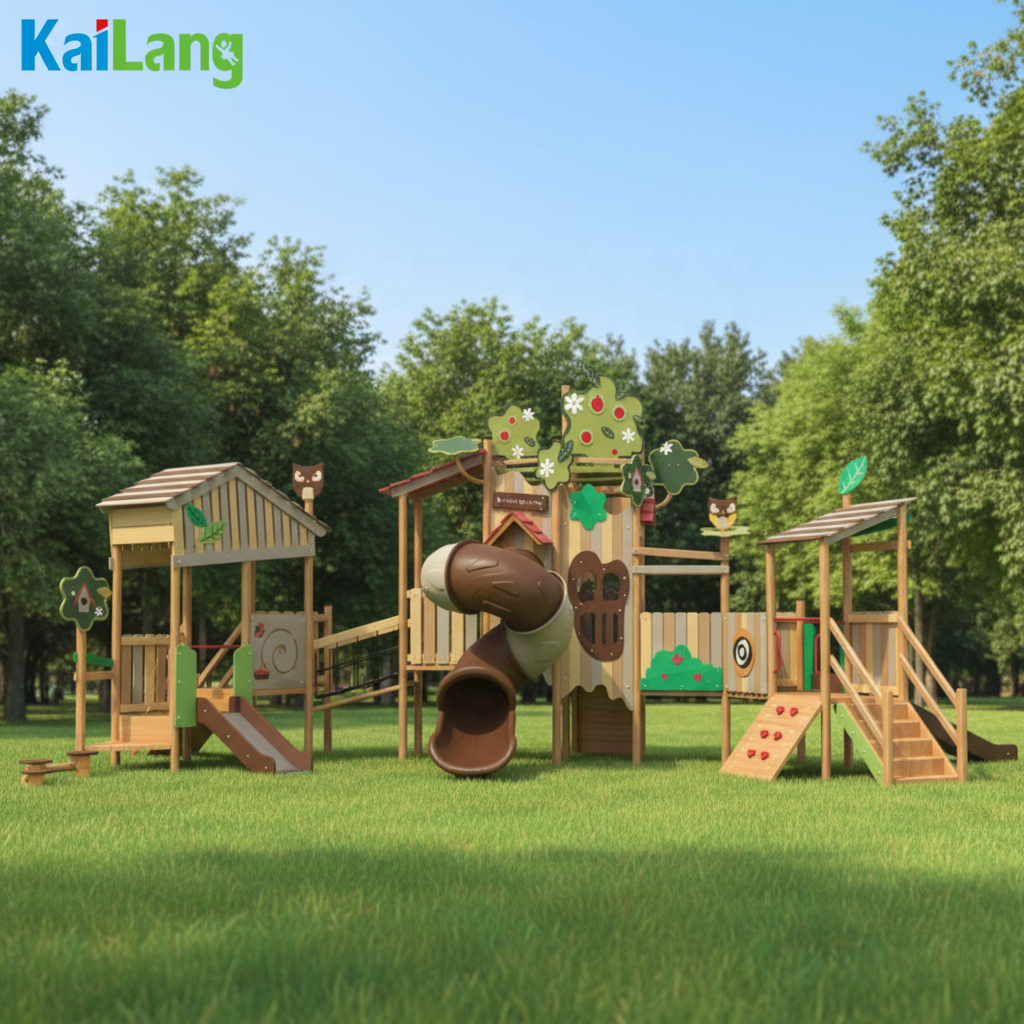 Forest Garden Wooden Amusement - مراجعة Outdoor Children'S Park وسعره