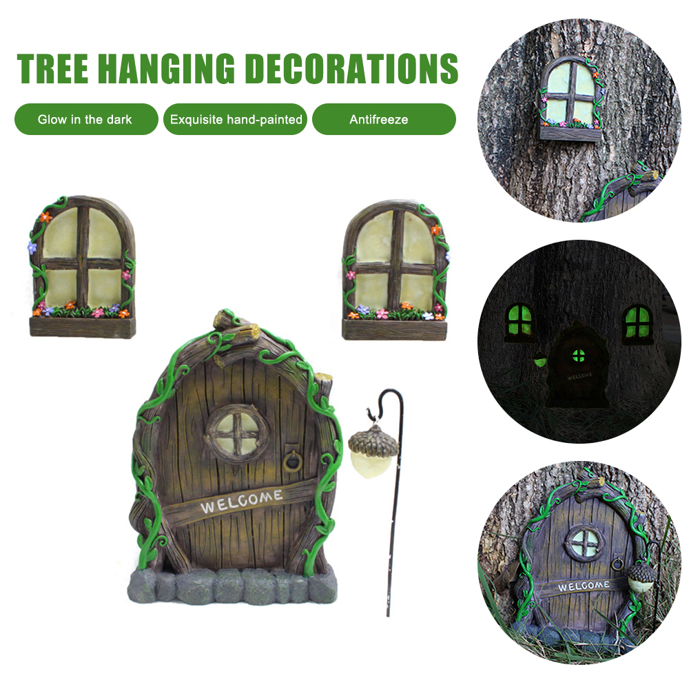 Fairy Door and Windows for Tre - مراجعة Kids Outdoor Fairy Garden وسعره