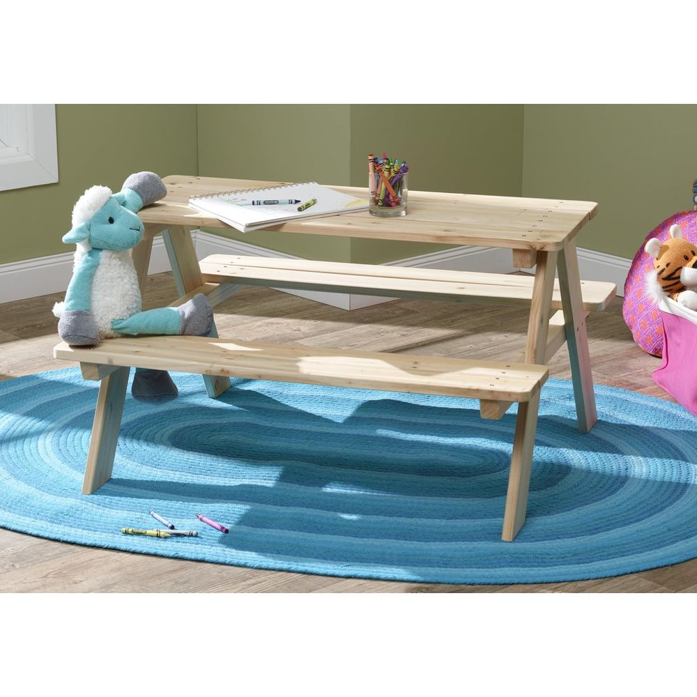 Outdoor Wooden Picnic Bench fo - مراجعة Kids Outdoor Dining Table وسعره
