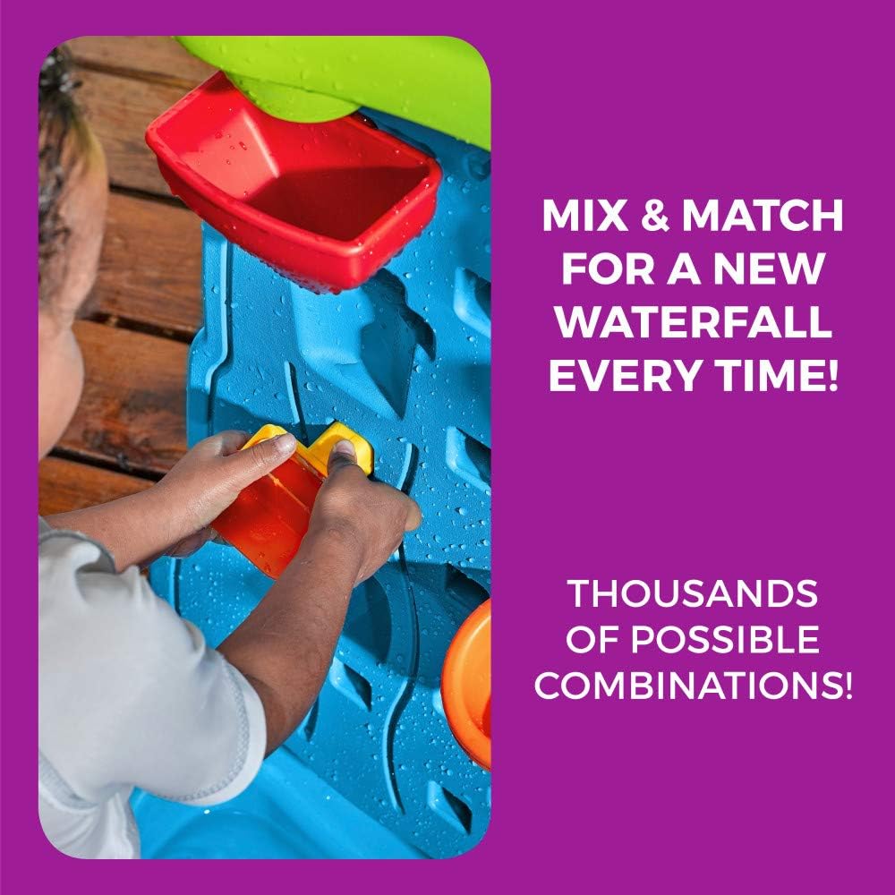 Waterfall Discovery Wall, Kids - مراجعة Kids Outdoor Water Table وسعره