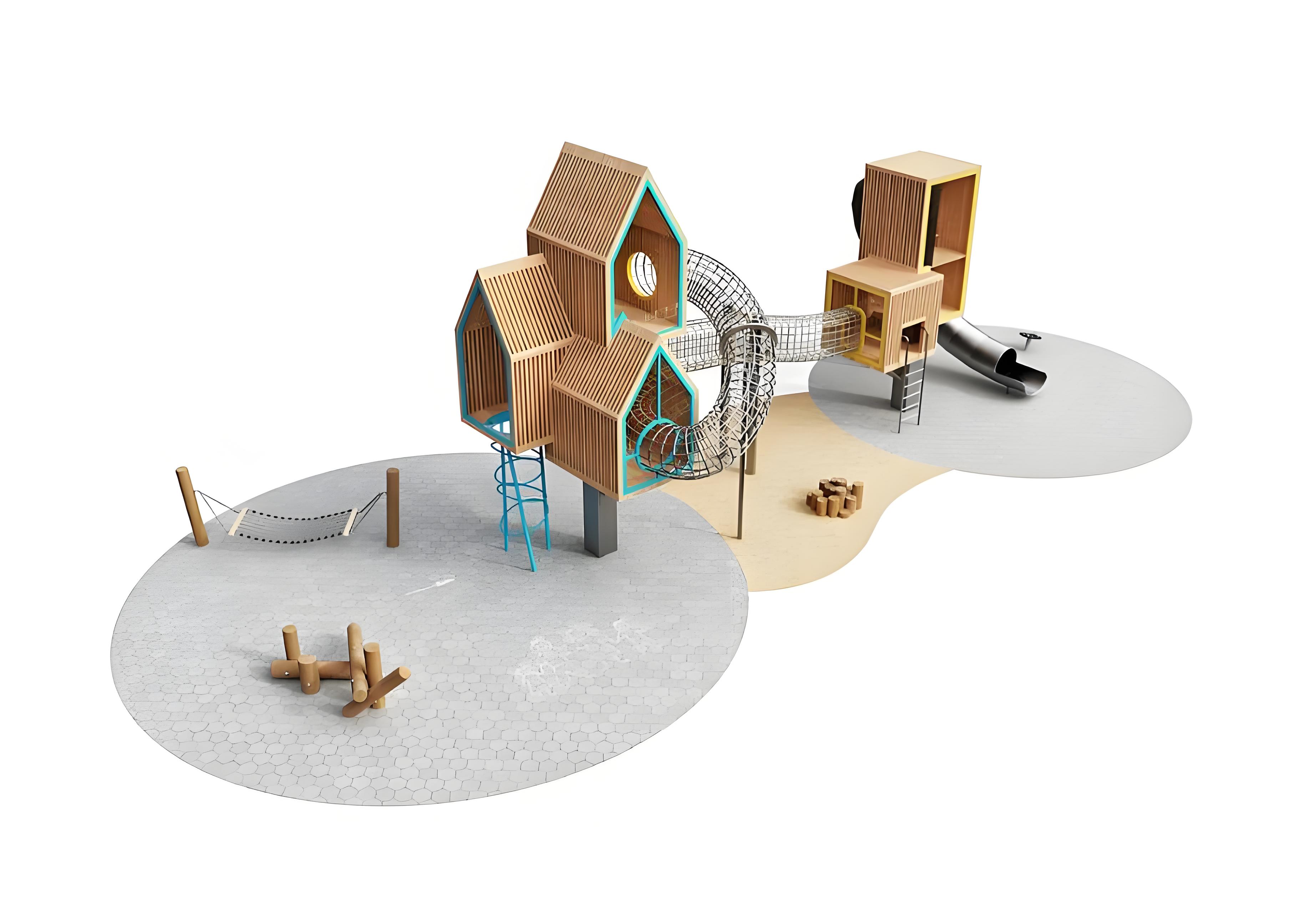 Custom Outdoor Amusement Park  - مراجعة Kids Outdoor Treehouse وسعره