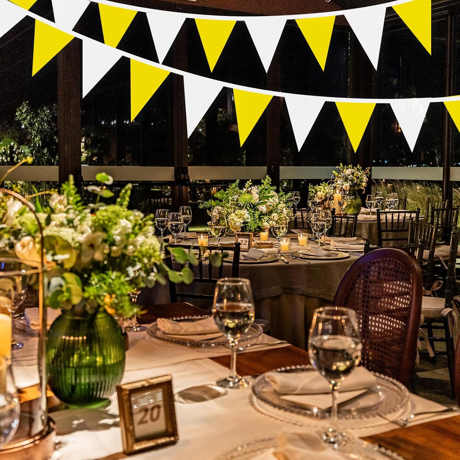 32.8FT Yellow White Pennant Ba - مراجعة Q Kids Outdoor وسعره